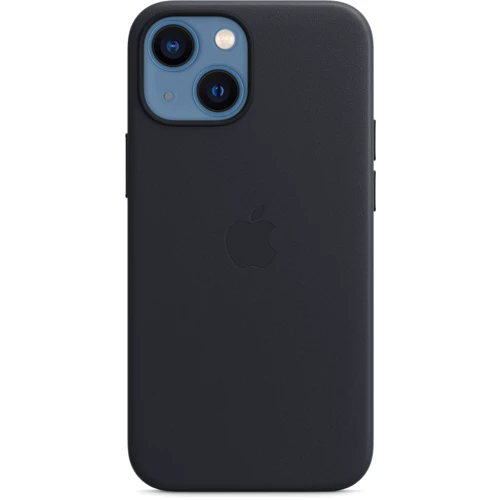Чехол для iPhone Apple Leather Case with MagSafe Midnight (MM0M3) for iPhone 13 mini: Материалы кожа