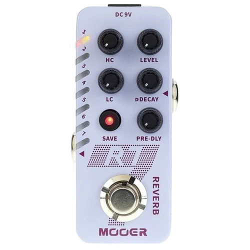 Педаль гитарных эффектов Педаль эффектов MOOER R7 Reverb: Вес, кг 0.155