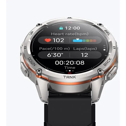 Смарт-годинник Kospet Tank T3 Ultra 2 Silver Silicone Basic