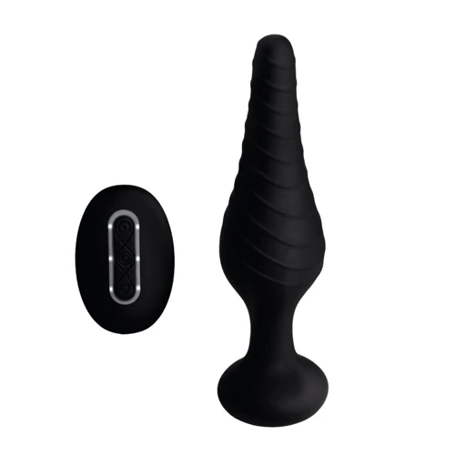 Анальная пробка Silicone Vibrating Anal Plug with Remote Control с дистанционным управлением