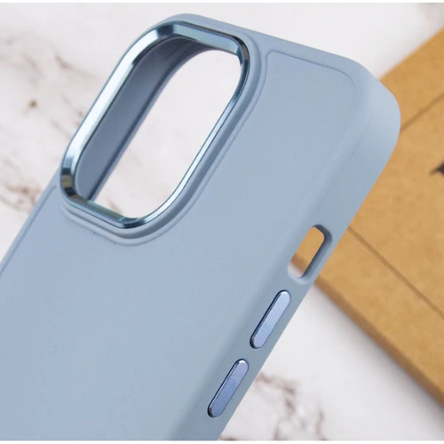Чехол для iPhone TPU Case Bonbon Metal Style Mist Blue for iPhone 14 Pro Max: Тип аксессуара чехол