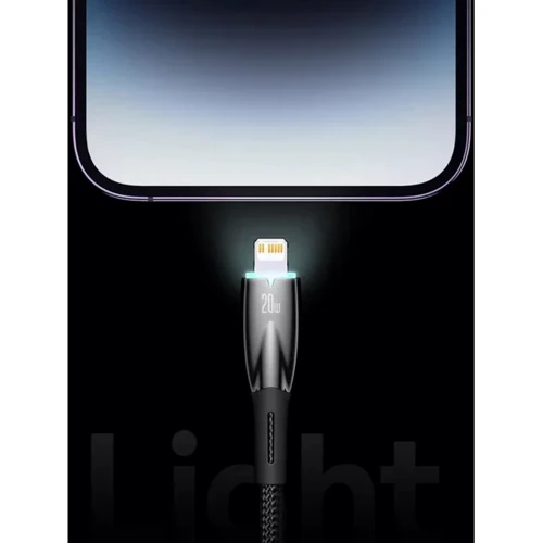 Кабель Baseus USB Cable to Lightning Glimmer Series Fast Charging Data 2.4A 1m Black (CADH000201) фото 10
