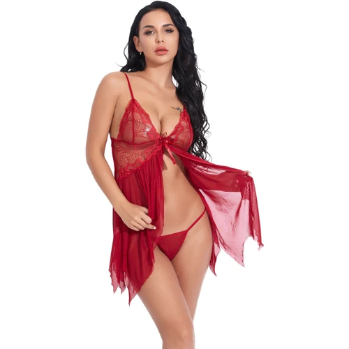 Пеньюар NDS 3372-2 One Size Burgundy (23616)
