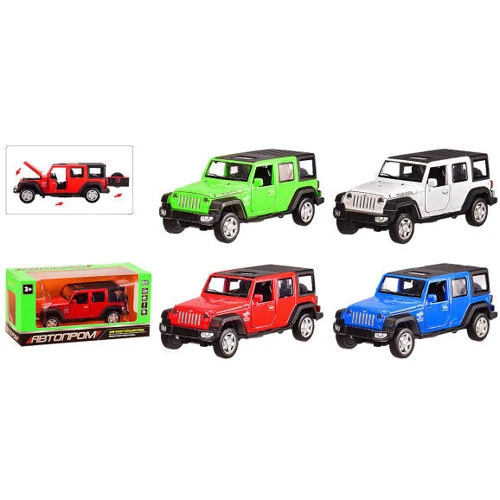 Машинка металлическая АвтоПром Jeep Wrangler Rubicon 6616 белая (6616(White))
