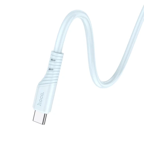Кабель Hoco USB Cable to USB-C X97 Crystal 2.4A 20W 1m Light Blue: Тип USB Cable - USB-C