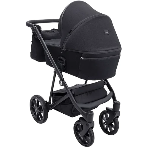 Коляска универсальная 2 в 1 Bair Vega Soft VS-05 black черный (681061): Ширина шасси 58 см