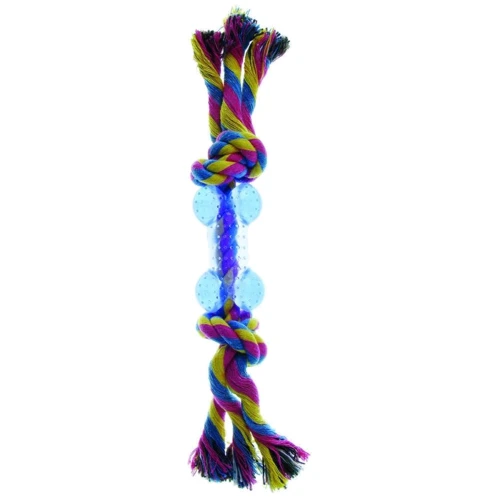 Игрушка для собак TATRAPET Dental Fun Косточка резиновая на веревке 26 см (484.78)