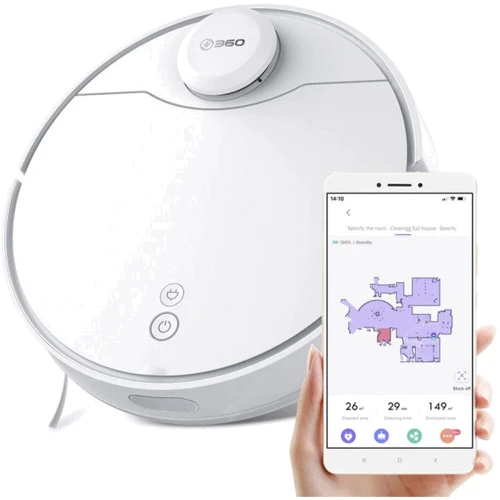 Робот уборщик 360 Robot Vacuum Cleaner S9 White фото 5