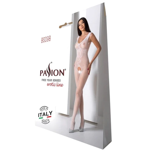 Бодистокинг с крыльями Passion BS098 One Size white