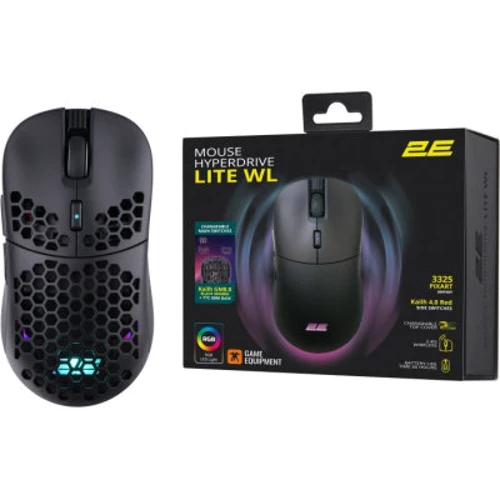 Мышь 2E Gaming HyperDrive Lite RGB Wireless/USB Black (2E-MGHDL-WL-BK) фото 10