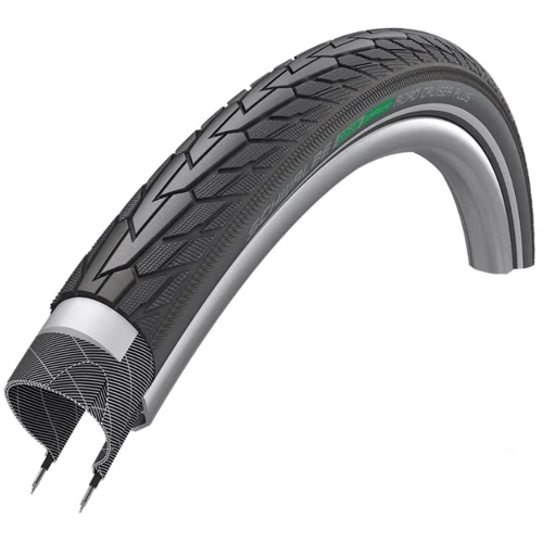 Покришка 28x1.75 (47-622) Schwalbe ROAD CRUISER PLUS PunctureGuard, TwinSkin B/B+RT HS484 GREEN 50EPI (TIR-40-38)
