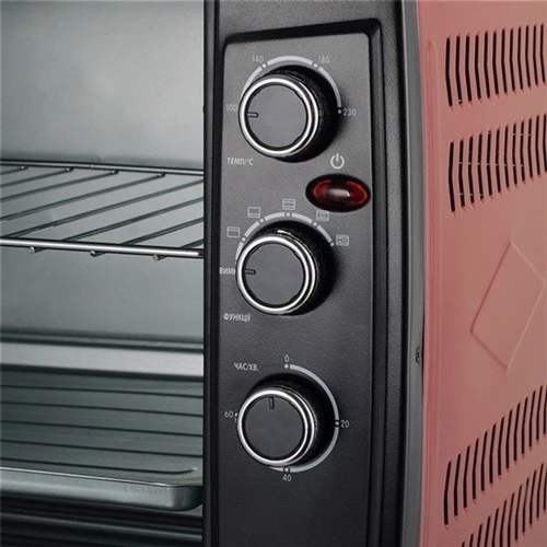 Электродуховка настольная ViLgrand VEO650-18 RED: Объем, л 65
