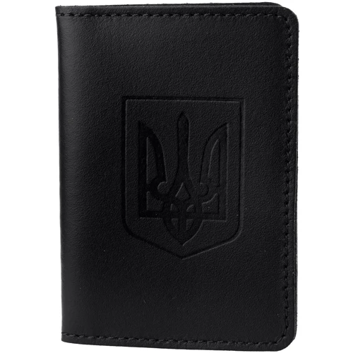 Чоловіча обкладинка для документів DNK Leather чорна (DNK-minidoc-R-Gerb-colJ): Стать Мужской