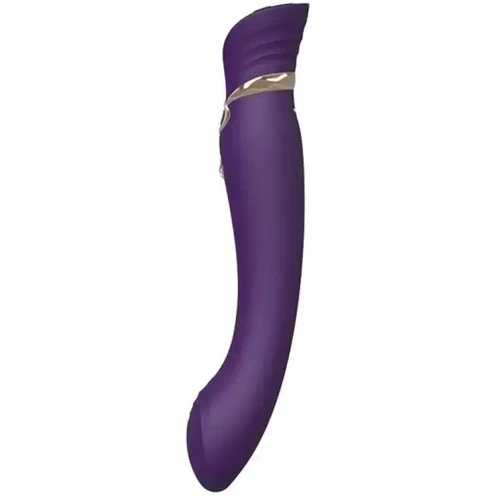 Премиальный вибратор для точки G с функцией нагрева ZALO Queen G-Spot Pulse Wave Vibe (фиолетовый)