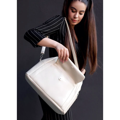 Женская спортивная сумка Sambag Vogue BKS молочная (90159011): Фактура Матовая, Гладкая