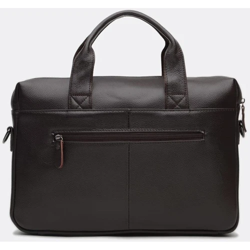 Чоловіча сумка месенджер Borsa Leather коричнева (K18612-brown): Тип Сумки