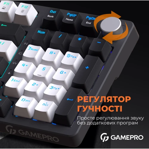 Клавиатура GamePro MK170B (Red) с Hot-Swap RGB Black фото 12