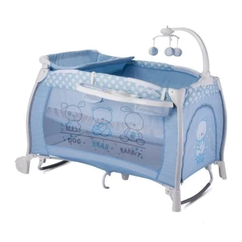 Манеж Bertoni I`LOUNGE 2L ROCKER (blue friends): Тип кроватка-манеж