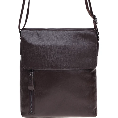 Чоловіча сумка планшет Borsa Leather коричнева (K17859-brown)
