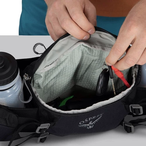 Сумка поясная Osprey Savu 5 (S21) Black O/S черная (009.2531): Габариты 12х38х11 см