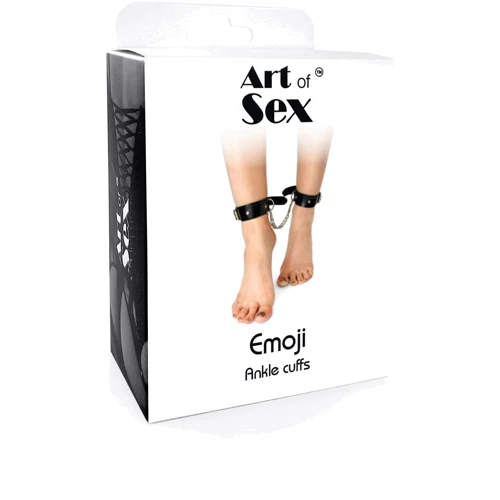 Поножи из экокожи Art of Sex - Emoji Ankle cuffs