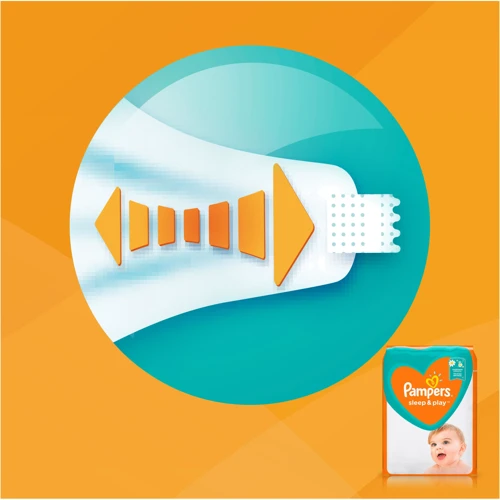 Подгузники Pampers Sleep & Play Midi Размер 3 (6-10 кг), 58 шт (4015400224211): Количество в упаковке, шт 58