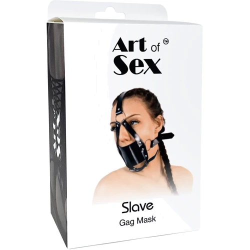 Кляп-маска с пластиковым шаром Art of Sex - Slave