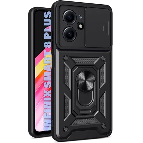 Аксессуар для смартфона BeCover Military Black for Infinix Smart 8 Plus (X6526) (711001)