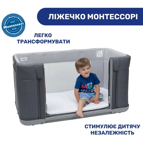 Ліжечко Chicco Next2Me Forever 3 в 1 чорне з сірим (79650.04): Колеса 4 колеса