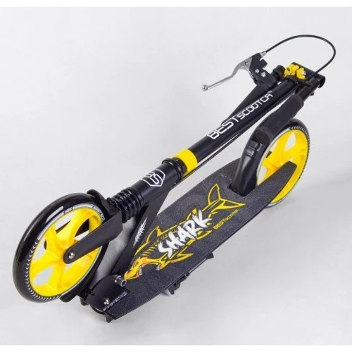 Самокат алюминиевый Best Scooter SHARK желтый (20787) фото 7