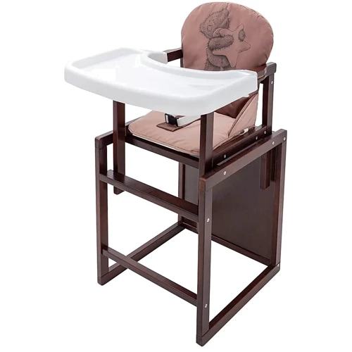 Стульчик-трансформер Babyroom Винни-220 тонированный пластиковая столешница шоколад-капучино (мишка и звезда) (680561): Тип трансформер