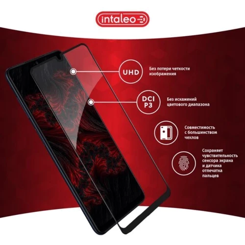 Аксессуар для смартфона Intaleo Tempered Glass Full Glue Black for Samsung A225 Galaxy A22/M225 Galaxy M22/M325 Galaxy M32: Материал стекло