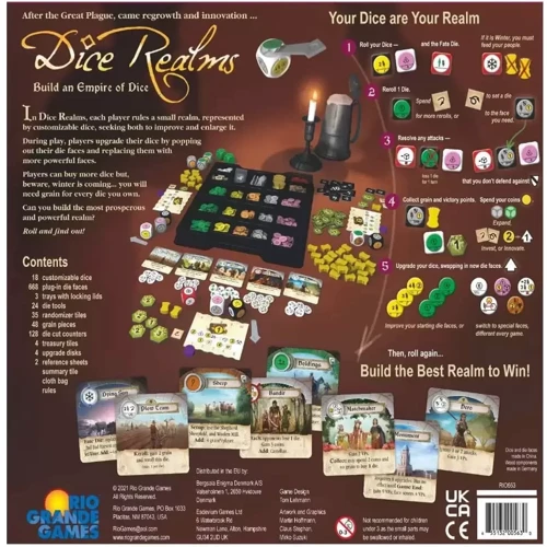 Настільна гра Rio Grande Games Dice Realms EN Англійською мовою: Тип Детские