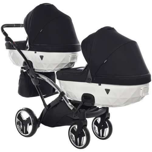 Универсальная коляска для двойни 2 в 1 Junama Diamond S-line Duo Slim 04: Возможность установки люльки есть