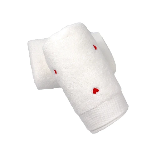Полотенце HOBBY Lubow/Love Microcotton белый 70х140см (331730): Состав хлопок