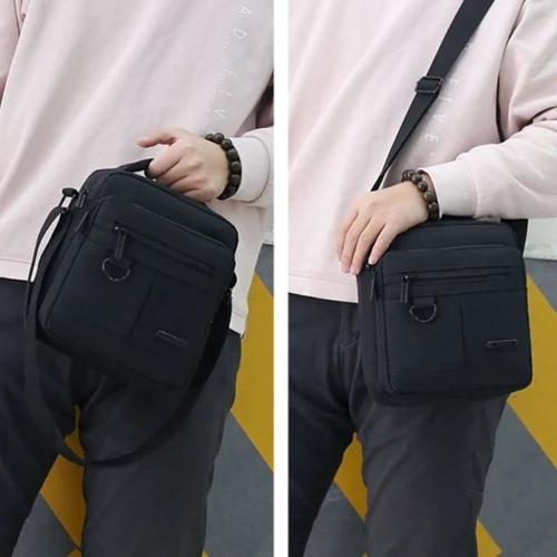 Мужская сумка через плечо Monsen черная (CV1HSMA2015-black): Пол Мужской
