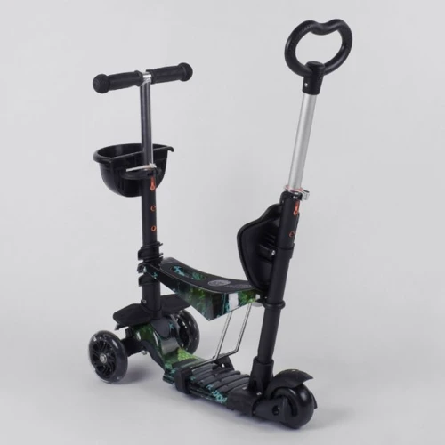Самокат Best Scooter черный (10999): Конструкция рамы цельная