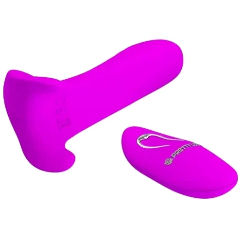 Вибробабочка с стимулятором клитора PRETTY LOVE - Remote Control Massager, BI-014850W