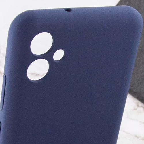 Чехол для телефонов Lakshmi Case Silicone Cover Full Camera Midnight Blue for Samsung A065 Galaxy A06: Пленка в комплекте нет