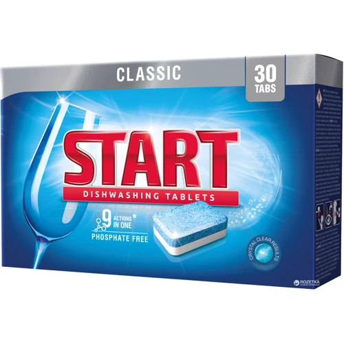 Таблетки Start для очищення посудомийних машин Classic 30 шт (4820207100039)