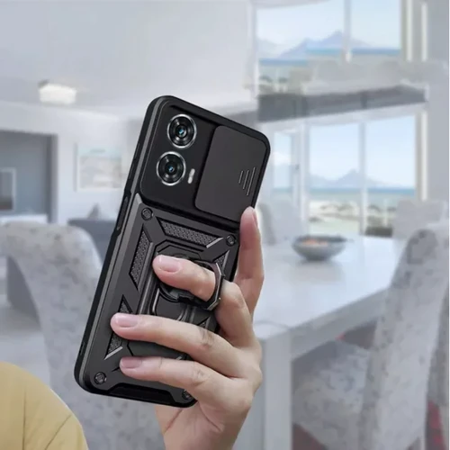 Чохол для телефона BeCover Military Black для Motorola Moto G85 (712163): Матеріал TPU (термополиуретан) и пластик