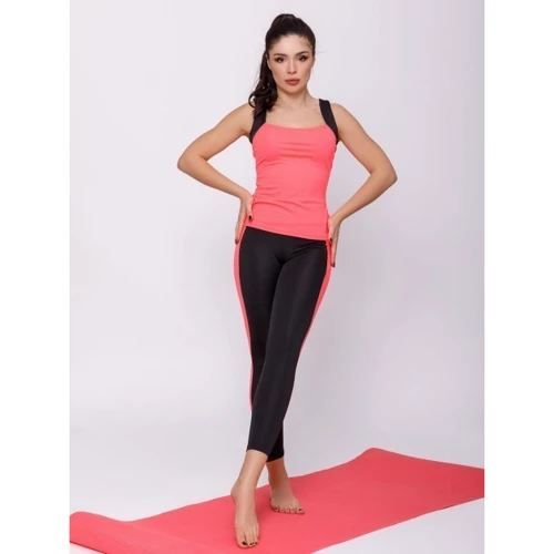 Спортивний костюм ISSA PLUS 12457 42 чорний / рожевий