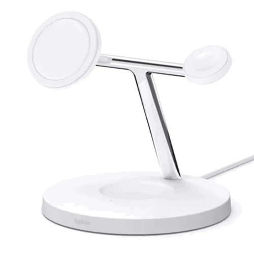 Зарядное устройство Belkin Wireless Charger BoostCharge Pro 3-in-1 White (WIZ009ttWH-APL)