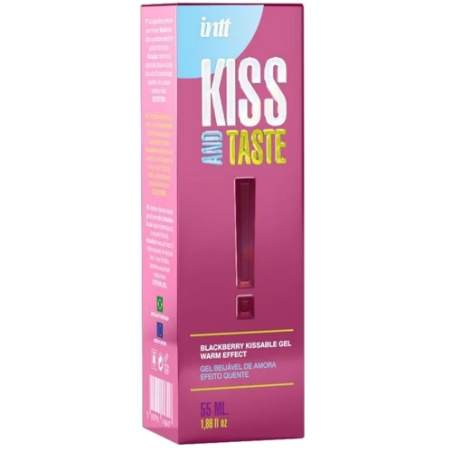 Масажний гель Intt KISS AND TASTE! (55 мл) зі смаком ожини