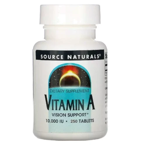 Source Naturals Vitamine А, 10000 IU, 250 Tab