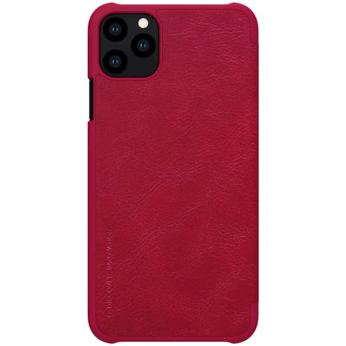 Чехол для iPhone Nillkin Qin Red for iPhone 11 Pro Max: Материалы искусственная кожа