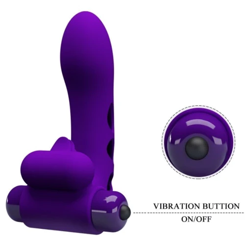 Насадка-вибратор LYBAILE Pretty Love Orlando Honey Finger Vibrator Purple