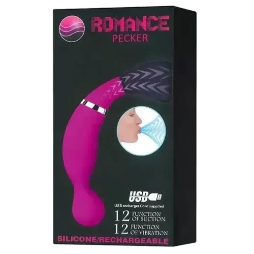 Вибростимулятор с вакуумной стимуляцией ROMANCE - Pecker, MC-22
