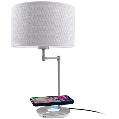 

Macally Wireless Charging with Usb Port Table Lamp 10W White (LAMPCHARGEQI-E)