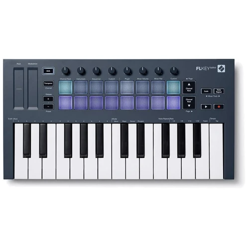 MIDI клавиатура NOVATION FLkey Mini: Механика Базовая